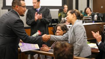 Handshake at DUI Court