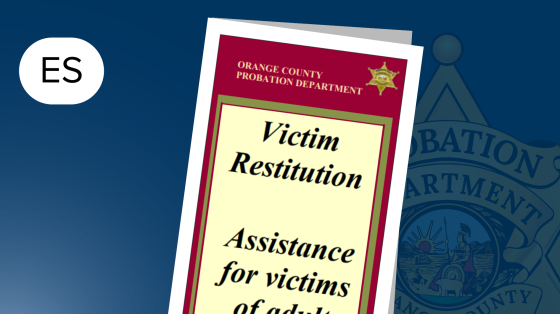 Restitution For Victims of Adult Offenders Spanish