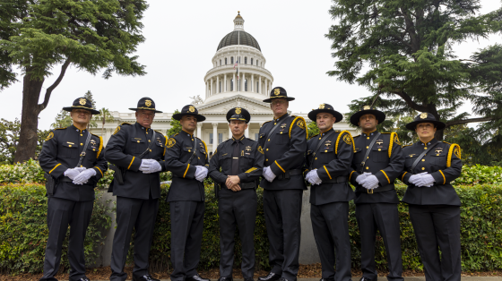 Group photo of probation honor guard 