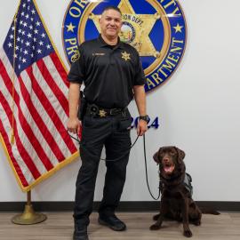 Probation officer and support K9