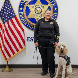Probation officer and support K9