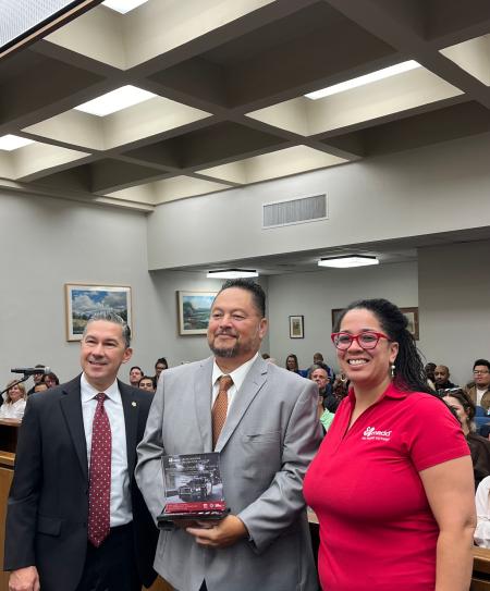 Ronald De La Riva holding MADD Award