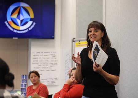 CDPO Jessica Fort speaking