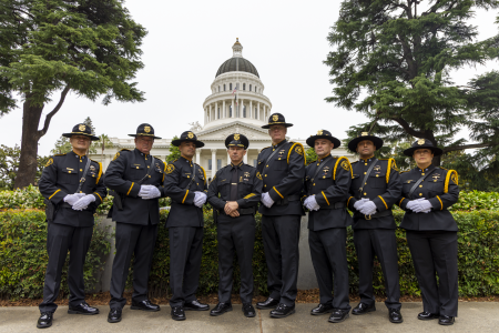 Group photo of probation honor guard 